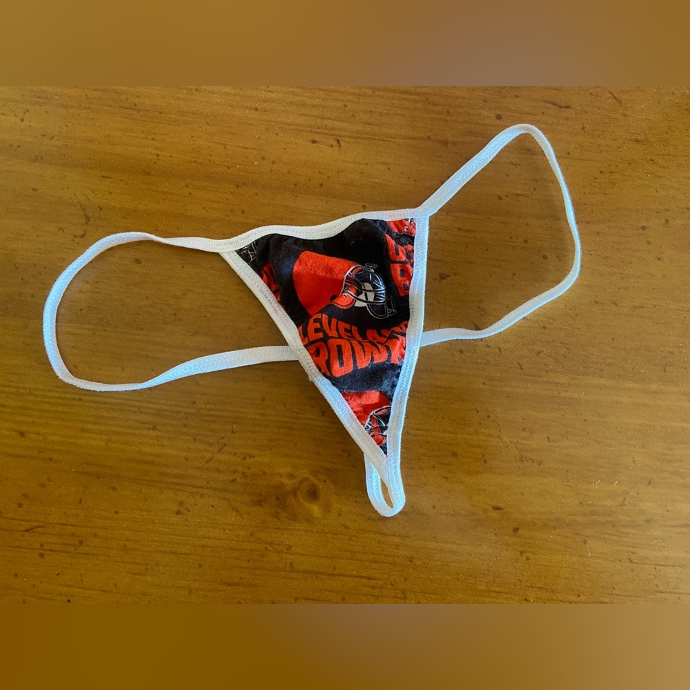 Cleveland Browns String Thong Size M NEW White Football Sexy NFL